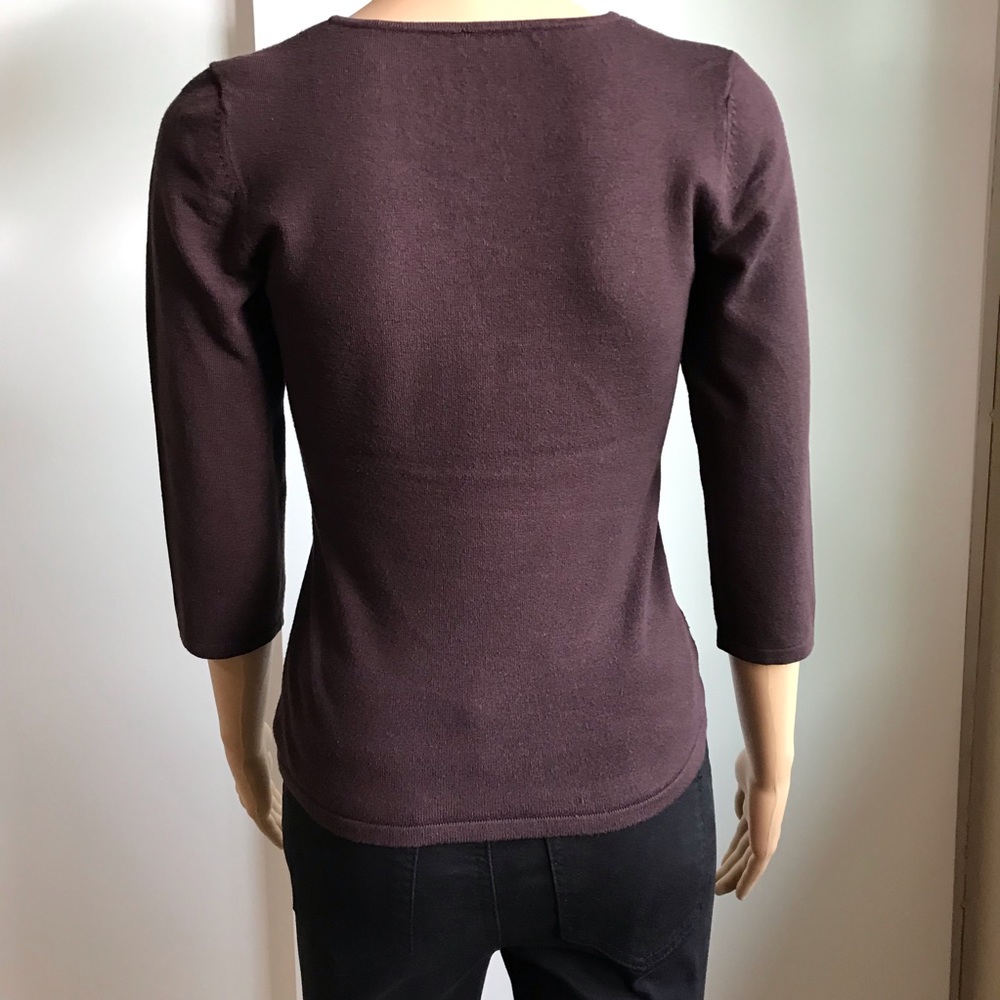 ♻️Reposted Express V neck sweater blouse size XS in chocolate brown color - Picture 2 of 5
